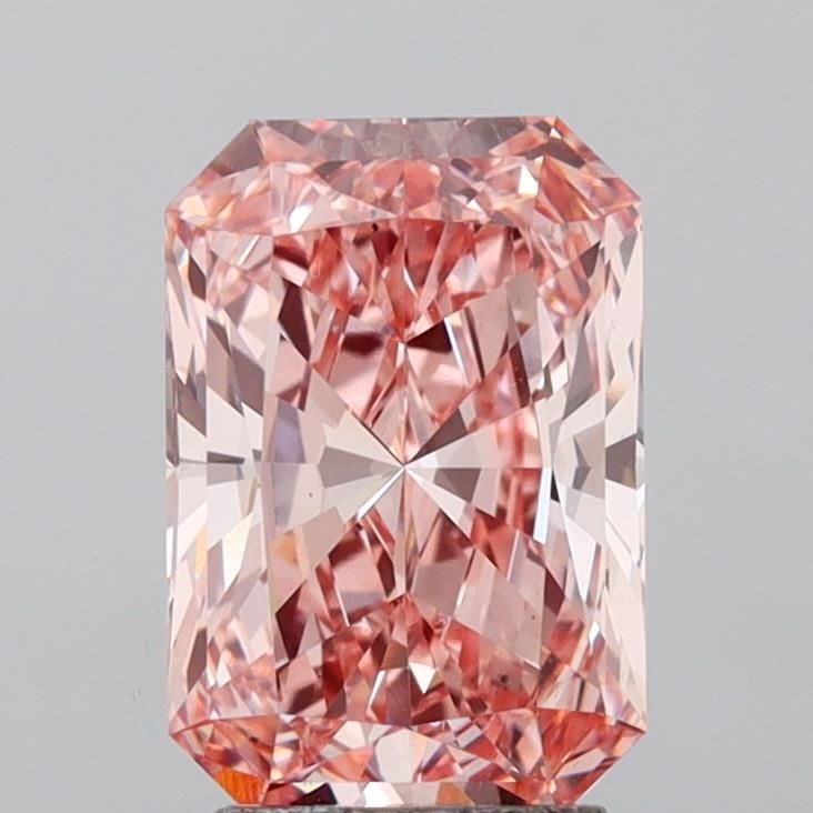 Loose Diamond - RADIANT 3.01ct Fancy Intense Pink VS2: Loose Diamond - RADIANT 3.01ct Fancy Intense Pink VS2 Source: This is a real non-mined Diamond that has been grown in a lab Shape: RADIANT Carats: 3.01 Color: Fancy Intense Pink Certification: IGI Vid