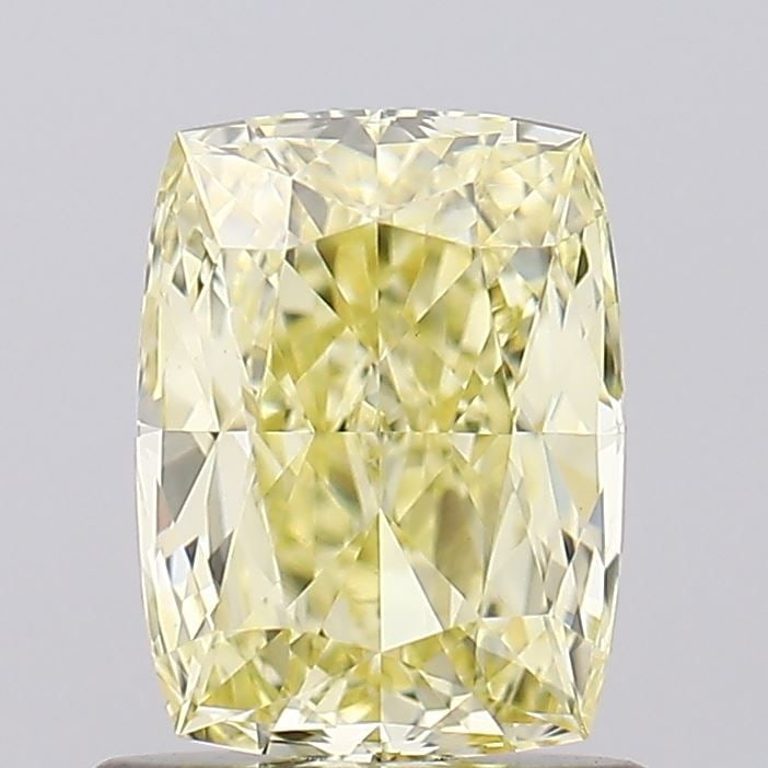 Loose Diamond - CUSHION MODIFIED 1.01ct Fancy Intense Yellow VVS2: Loose Diamond - CUSHION MODIFIED 1.01ct Fancy Intense Yellow VVS2 Source: This is a real non-mined Diamond that has been grown in a lab Shape: CUSHION MODIFIED Carats: 1.01 Color: Fancy Intense Yellow
