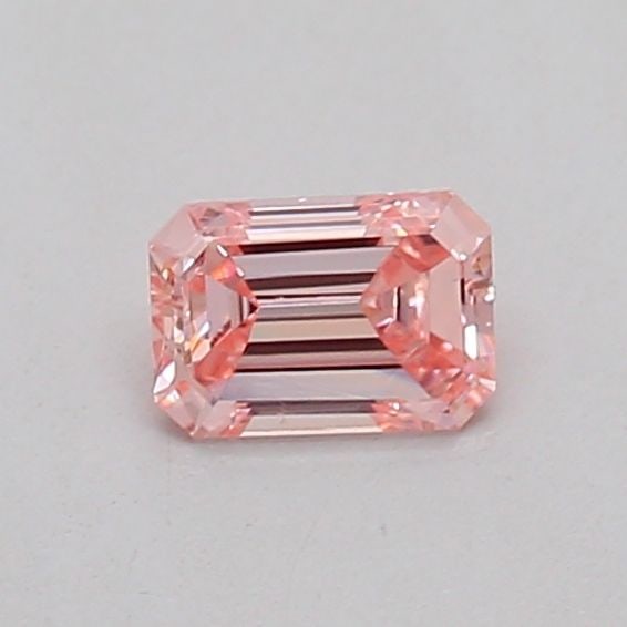 Loose Diamond - EMERALD 0.18ct Fancy Intense Pink VS1: Loose Diamond - EMERALD 0.18ct Fancy Intense Pink VS1 Source: This is a real non-mined Diamond that has been grown in a lab Shape: EMERALD Carats: 0.18 Color: Fancy Intense Pink Certification: IGI Vid