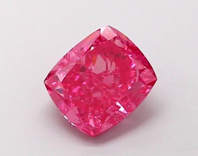 Loose Diamond - CUSHION MODIFIED 1.01ct Fancy Vivid Pink VVS2: Loose Diamond - CUSHION MODIFIED 1.01ct Fancy Vivid Pink VVS2 Source: This is a real non-mined Diamond that has been grown in a lab Shape: CUSHION MODIFIED Carats: 1.01 Color: Fancy Vivid Pink Certifi