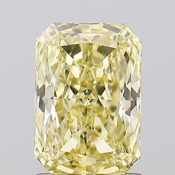 Loose Diamond - RADIANT 1.41ct Fancy Intense Yellow VS1: Loose Diamond - RADIANT 1.41ct Fancy Intense Yellow VS1 Source: This is a real non-mined Diamond that has been grown in a lab Shape: RADIANT Carats: 1.41 Color: Fancy Intense Yellow Certification: IGI