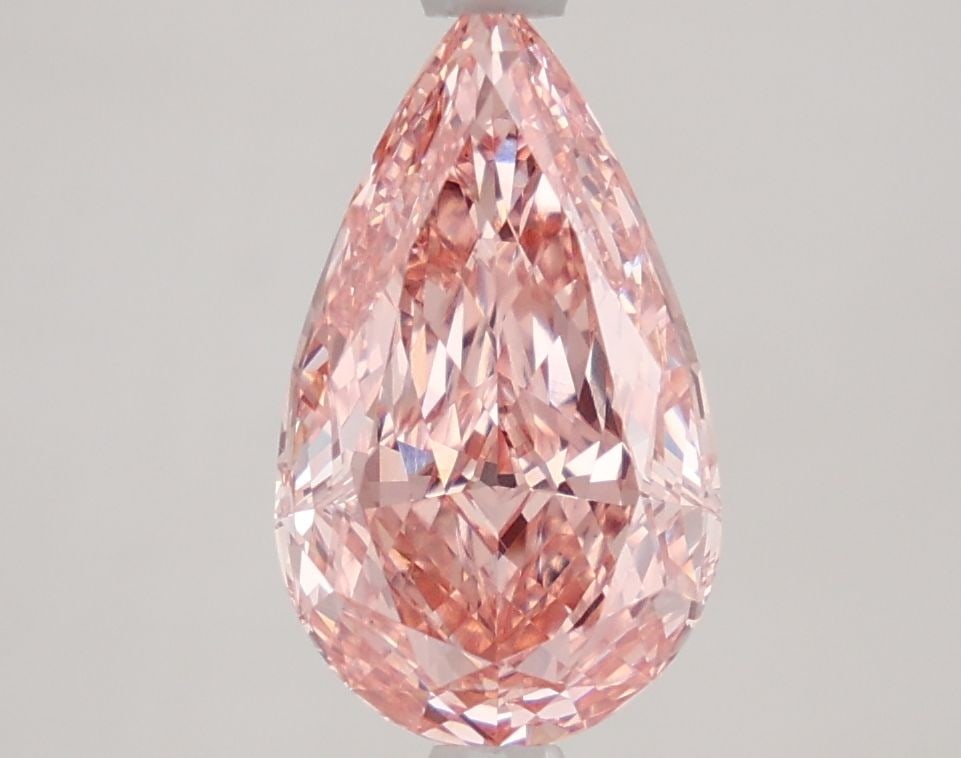 Loose Diamond - PEAR 2.14ct Fancy Vivid Pink VS1: Loose Diamond - PEAR 2.14ct Fancy Vivid Pink VS1 Source: This is a real non-mined Diamond that has been grown in a lab Shape: PEAR Carats: 2.14 Color: Fancy Vivid Pink Certification: IGI Video: