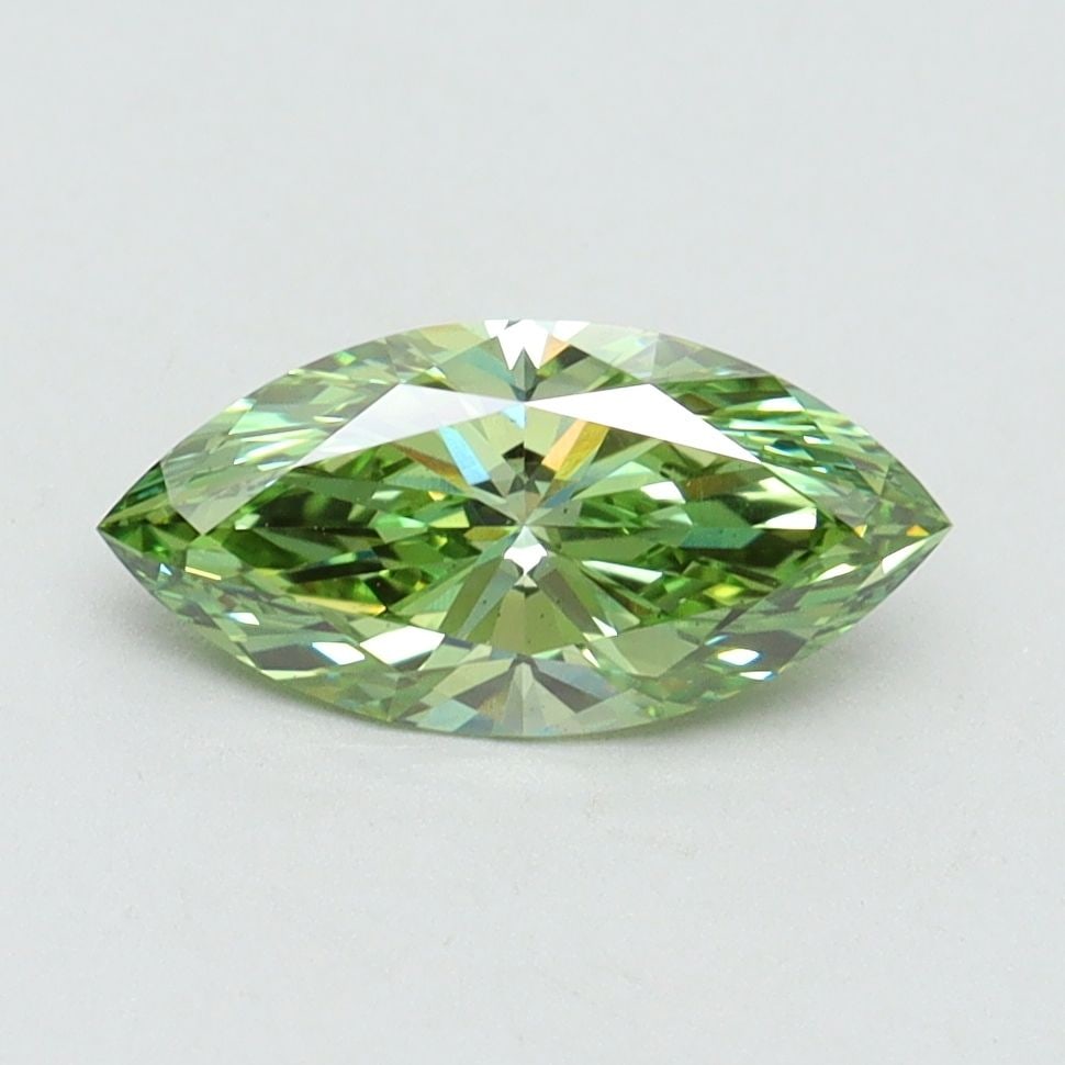 Loose Diamond - MARQUISE 1.02ct Fancy Vivid Green VS1: Loose Diamond - MARQUISE 1.02ct Fancy Vivid Green VS1 Source: This is a real non-mined Diamond that has been grown in a lab Shape: MARQUISE Carats: 1.02 Color: Fancy Vivid Green Certification: IGI Vid