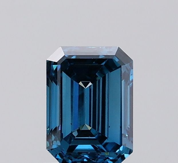 Loose Diamond - EMERALD 1.06ct Fancy Vivid Blue VS2: Loose Diamond - EMERALD 1.06ct Fancy Vivid Blue VS2 Source: This is a real non-mined Diamond that has been grown in a lab Shape: EMERALD Carats: 1.06 Color: Fancy Vivid Blue Certification: IGI Video: