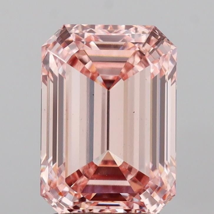 Loose Diamond - EMERALD 2.06ct Fancy Intense Pink VS1: Loose Diamond - EMERALD 2.06ct Fancy Intense Pink VS1 Source: This is a real non-mined Diamond that has been grown in a lab Shape: EMERALD Carats: 2.06 Color: Fancy Intense Pink Certification: IGI Vid