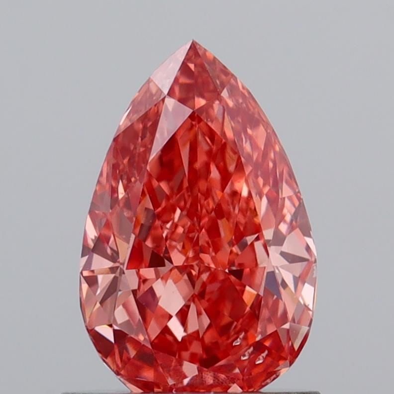 Loose Diamond - PEAR 1.02ct Fancy Vivid Brownish Pink SI1: Loose Diamond - PEAR 1.02ct Fancy Vivid Brownish Pink SI1 Source: This is a real non-mined Diamond that has been grown in a lab Shape: PEAR Carats: 1.02 Color: Fancy Vivid Brownish Pink Certification: