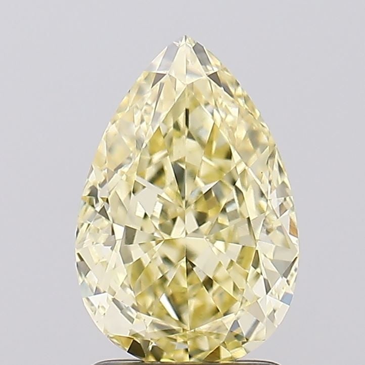 Loose Diamond - PEAR 2.02ct Fancy Yellow VVS2: Loose Diamond - PEAR 2.02ct Fancy Yellow VVS2 Source: This is a real non-mined Diamond that has been grown in a lab Shape: PEAR Carats: 2.02 Color: Fancy Yellow Certification: IGI Video: