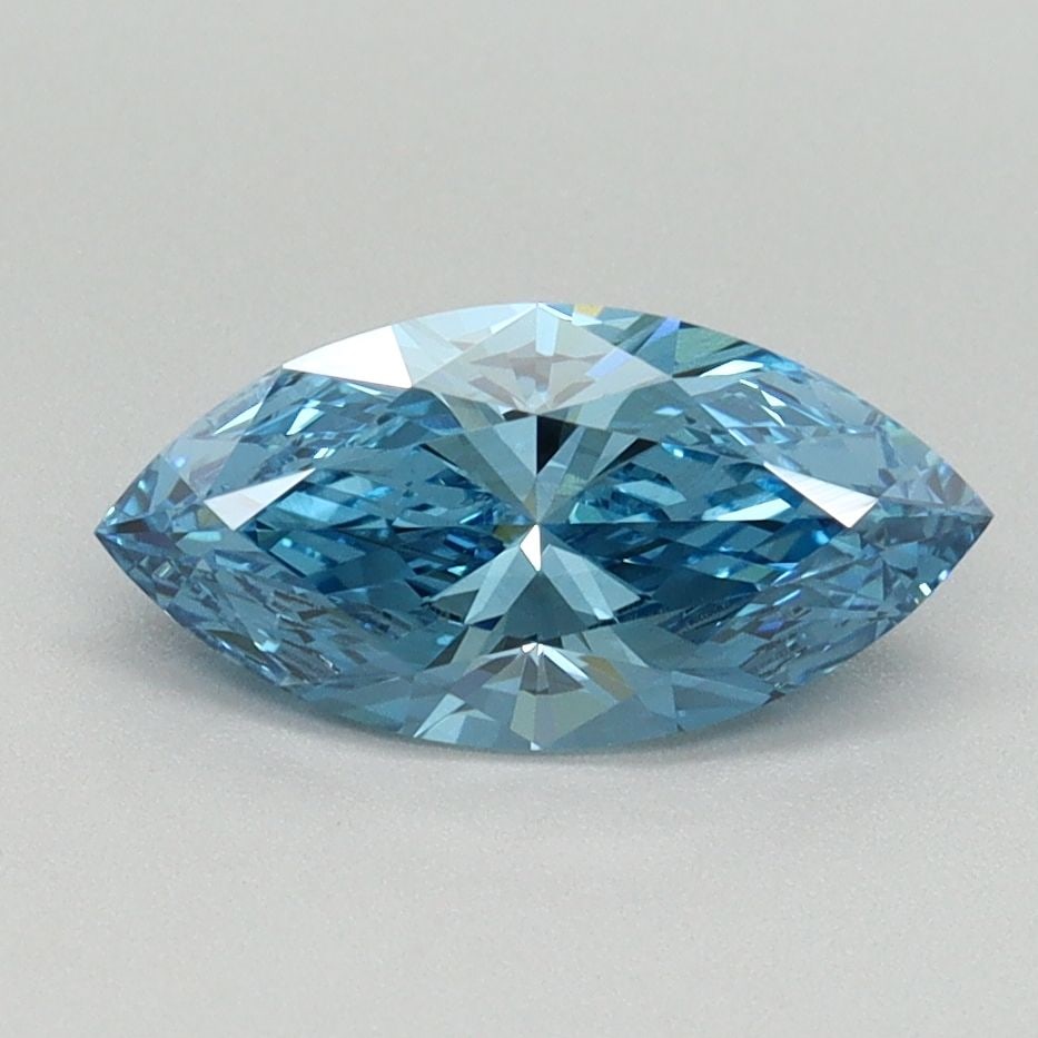 Loose Diamond - MARQUISE 1.04ct Fancy Vivid Blue VS2: Loose Diamond - MARQUISE 1.04ct Fancy Vivid Blue VS2 Source: This is a real non-mined Diamond that has been grown in a lab Shape: MARQUISE Carats: 1.04 Color: Fancy Vivid Blue Certification: IGI Video