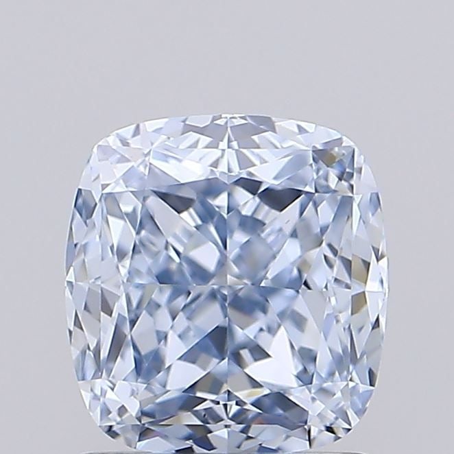 Loose Diamond - CUSHION MODIFIED 1.5ct Fancy Blue VS1: Loose Diamond - CUSHION MODIFIED 1.5ct Fancy Blue VS1 Source: This is a real non-mined Diamond that has been grown in a lab Shape: CUSHION MODIFIED Carats: 1.5 Color: Fancy Blue Certification: IGI Vid