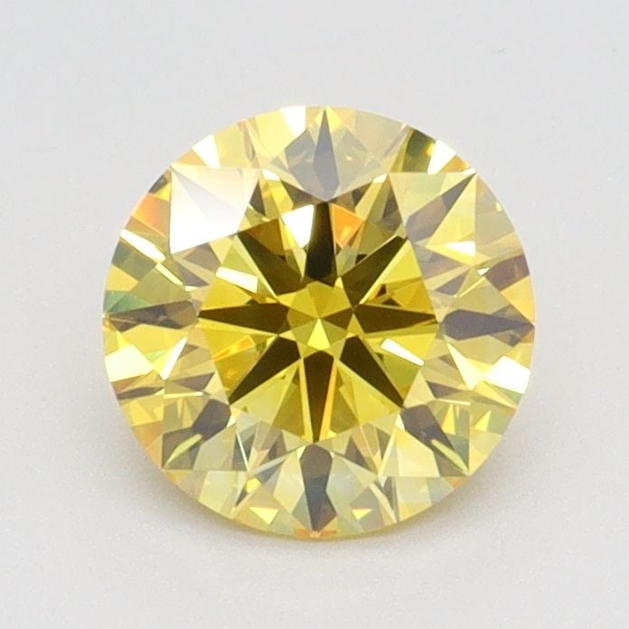 Loose Diamond - ROUND 1.04ct Fancy Vivid Yellow VVS1: Loose Diamond - ROUND 1.04ct Fancy Vivid Yellow VVS1 Source: This is a real non-mined Diamond that has been grown in a lab Shape: ROUND Carats: 1.04 Color: Fancy Vivid Yellow Certification: IGI Video: