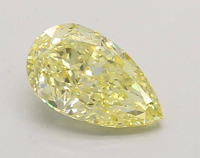 Loose Diamond - PEAR 1.36ct Fancy Intense Yellow VVS2: Loose Diamond - PEAR 1.36ct Fancy Intense Yellow VVS2 Source: This is a real non-mined Diamond that has been grown in a lab Shape: PEAR Carats: 1.36 Color: Fancy Intense Yellow Certification: IGI Vide