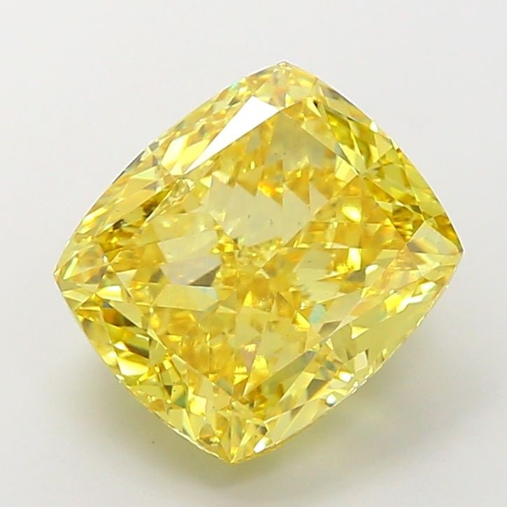 Loose Diamond - CUSHION MODIFIED 8.39ct Fancy Vivid Yellow VS1: Loose Diamond - CUSHION MODIFIED 8.39ct Fancy Vivid Yellow VS1 Source: This is a real non-mined Diamond that has been grown in a lab Shape: CUSHION MODIFIED Carats: 8.39 Color: Fancy Vivid Yellow Cert