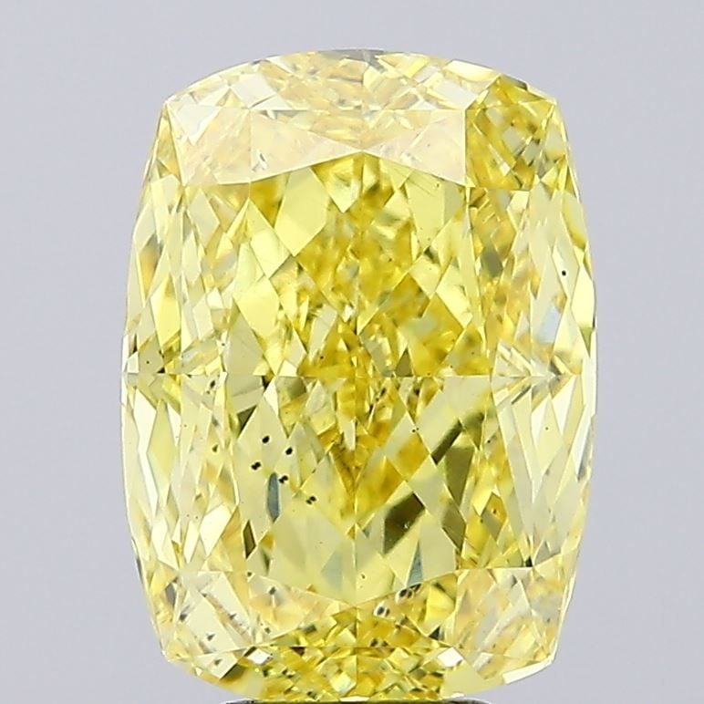 Loose Diamond - CUSHION MODIFIED 6.13ct Fancy Intense Yellow VS2: Loose Diamond - CUSHION MODIFIED 6.13ct Fancy Intense Yellow VS2 Source: This is a real non-mined Diamond that has been grown in a lab Shape: CUSHION MODIFIED Carats: 6.13 Color: Fancy Intense Yellow 