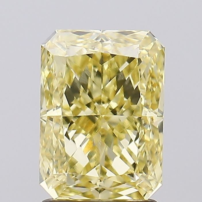 Loose Diamond - RADIANT 1.92ct Fancy Intense Yellow VS1: Loose Diamond - RADIANT 1.92ct Fancy Intense Yellow VS1 Source: This is a real non-mined Diamond that has been grown in a lab Shape: RADIANT Carats: 1.92 Color: Fancy Intense Yellow Certification: IGI