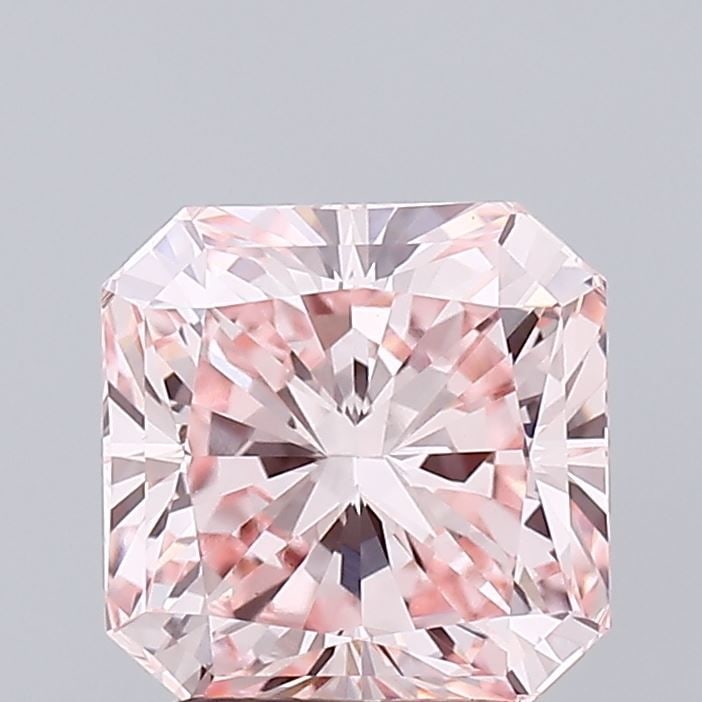 Loose Diamond - SQUARE RADIANT 2.52ct Fancy Intense Pink VS1: Loose Diamond - SQUARE RADIANT 2.52ct Fancy Intense Pink VS1 Source: This is a real non-mined Diamond that has been grown in a lab Shape: SQUARE RADIANT Carats: 2.52 Color: Fancy Intense Pink