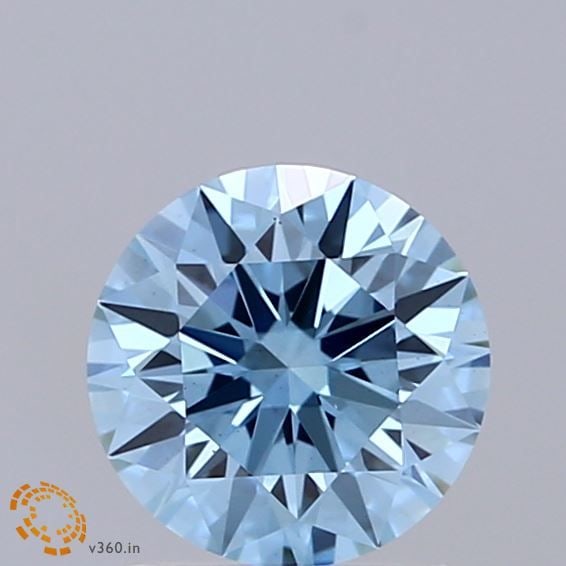 Ideal Loose Diamond - ROUND 1.05ct Fancy Vivid Blue VS1: Ideal Loose Diamond - ROUND 1.05ct Fancy Vivid Blue VS1 Source: This is a real non-mined Diamond that has been grown in a lab Shape: ROUND Carats: 1.05 Color: Fancy Vivid Blue Certification: IGI Video