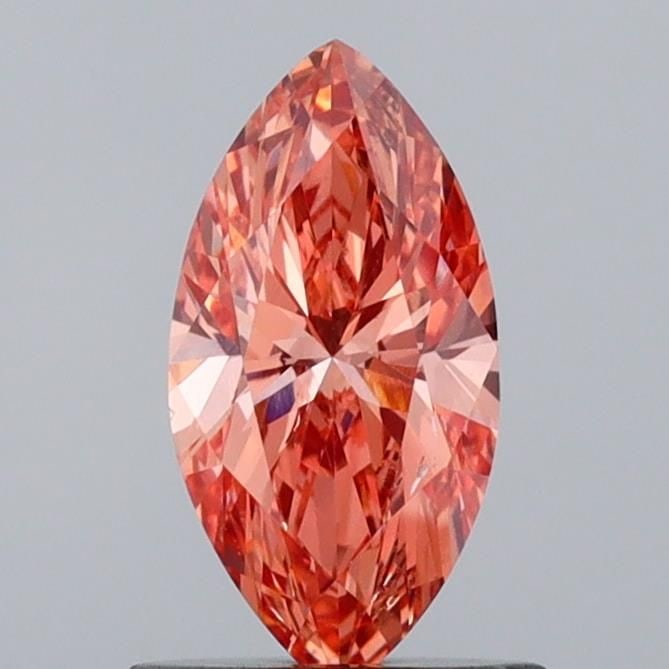 Loose Diamond - MARQUISE 0.76ct Fancy Intense Brown Pink VS2: Loose Diamond - MARQUISE 0.76ct Fancy Intense Brown Pink VS2 Source: This is a real non-mined Diamond that has been grown in a lab Shape: MARQUISE Carats: 0.76 Color: Fancy Intense Brown Pink Certific