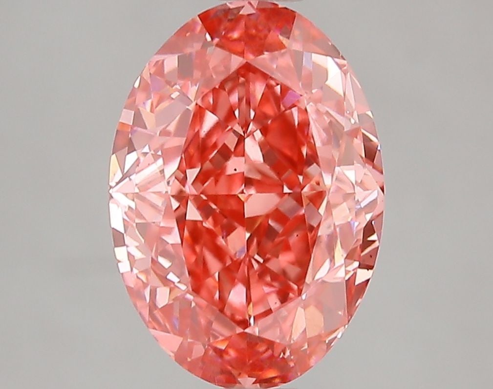 Loose Diamond - OVAL 3.09ct Fancy Vivid Pink VS2: Loose Diamond - OVAL 3.09ct Fancy Vivid Pink VS2 Source: This is a real non-mined Diamond that has been grown in a lab Shape: OVAL Carats: 3.09 Color: Fancy Vivid Pink Certification: IGI Video: