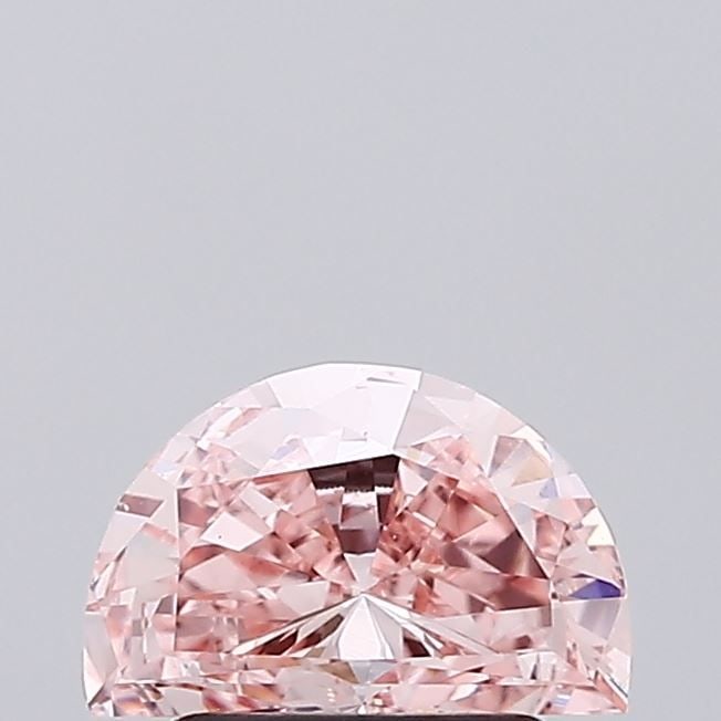 Loose Diamond - HALF MOON 1.1ct Fancy Intense Pink VS1: Loose Diamond - HALF MOON 1.1ct Fancy Intense Pink VS1 Source: This is a real non-mined Diamond that has been grown in a lab Shape: HALF MOON Carats: 1.1 Color: Fancy Intense Pink Certification: IGI V