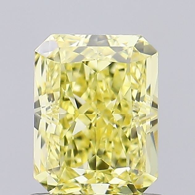 Loose Diamond - RADIANT 1.15ct Fancy Intense Yellow VS1: Loose Diamond - RADIANT 1.15ct Fancy Intense Yellow VS1 Source: This is a real non-mined Diamond that has been grown in a lab Shape: RADIANT Carats: 1.15 Color: Fancy Intense Yellow Certification: IGI