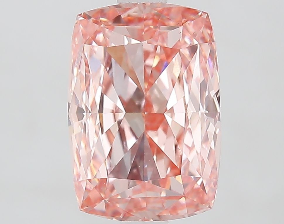 Loose Diamond - CUSHION MODIFIED 2.58ct Fancy Intense Pink VS1: Loose Diamond - CUSHION MODIFIED 2.58ct Fancy Intense Pink VS1 Source: This is a real non-mined Diamond that has been grown in a lab Shape: CUSHION MODIFIED Carats: 2.58 Color: Fancy Intense Pink Cert