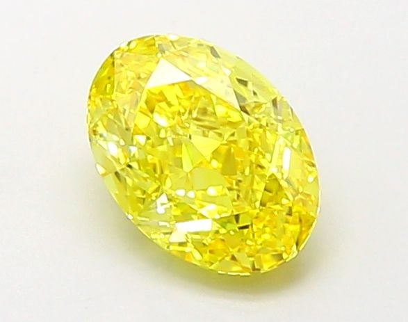 Loose Diamond - OVAL 1.18ct Fancy Vivid Yellow VVS2: Loose Diamond - OVAL 1.18ct Fancy Vivid Yellow VVS2 Source: This is a real non-mined Diamond that has been grown in a lab Shape: OVAL Carats: 1.18 Color: Fancy Vivid Yellow Certification: IGI Video: