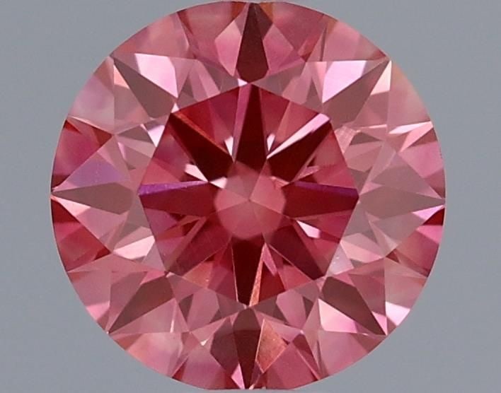Loose Diamond - ROUND 0.54ct Fancy Vivid Pink VVS1: Loose Diamond - ROUND 0.54ct Fancy Vivid Pink VVS1 Source: This is a real non-mined Diamond that has been grown in a lab Shape: ROUND Carats: 0.54 Color: Fancy Vivid Pink Certification: IGI Video:
