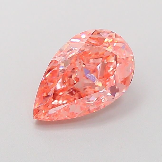 Loose Diamond - PEAR 2.12ct Fancy Intense Orangey Pink VVS2: Loose Diamond - PEAR 2.12ct Fancy Intense Orangey Pink VVS2 Source: This is a real non-mined Diamond that has been grown in a lab Shape: PEAR Carats: 2.12 Color: Fancy Intense Orangey Pink Certificati