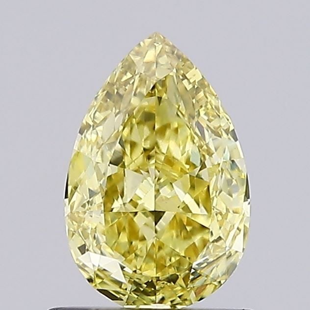 Loose Diamond - PEAR 1.0ct Fancy Vivid Yellow VS1: Loose Diamond - PEAR 1.0ct Fancy Vivid Yellow VS1 Source: This is a real non-mined Diamond that has been grown in a lab Shape: PEAR Carats: 1.0 Color: Fancy Vivid Yellow Certification: NONE Video: