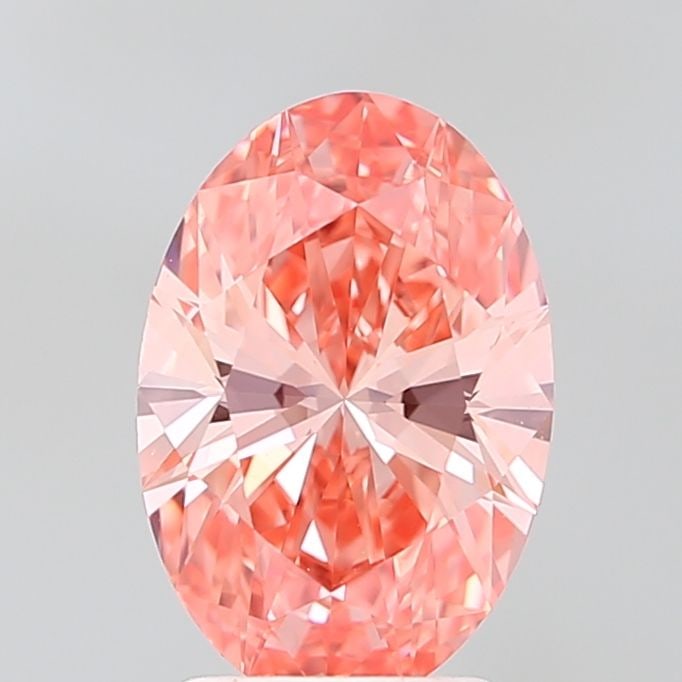 Loose Diamond - OVAL 2.24ct Fancy Vivid Pink VVS2: Loose Diamond - OVAL 2.24ct Fancy Vivid Pink VVS2 Source: This is a real non-mined Diamond that has been grown in a lab Shape: OVAL Carats: 2.24 Color: Fancy Vivid Pink Certification: IGI Video: