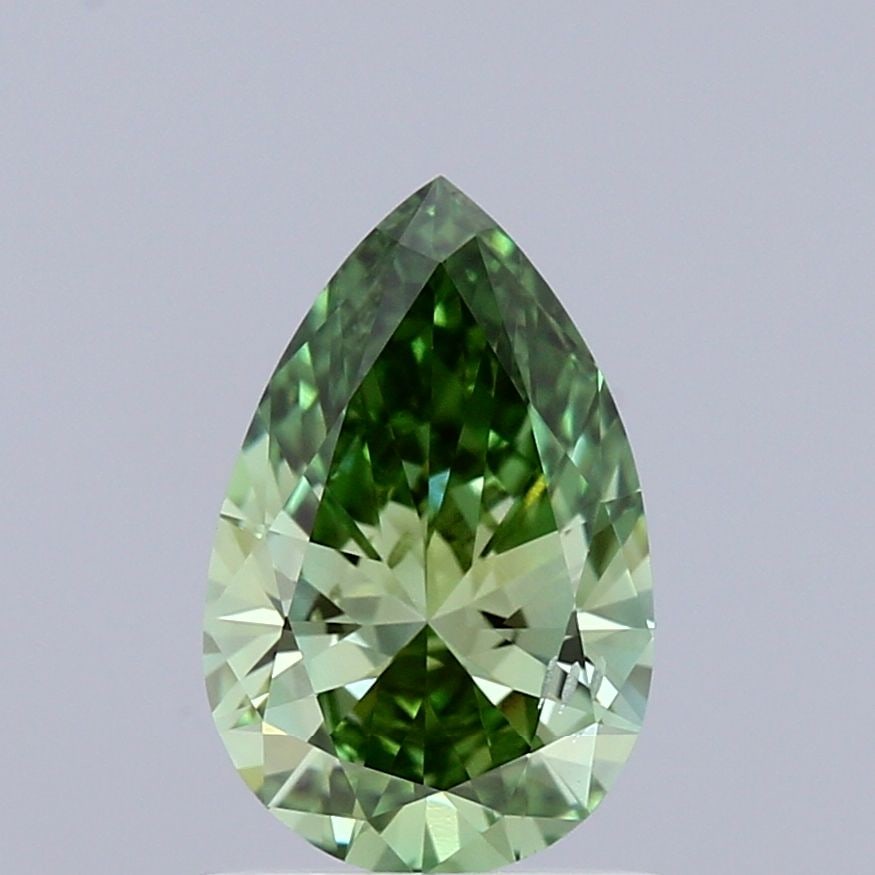 Loose Diamond - PEAR 1.0ct Fancy Vivid Green SI1: Loose Diamond - PEAR 1.0ct Fancy Vivid Green SI1 Source: This is a real non-mined Diamond that has been grown in a lab Shape: PEAR Carats: 1.0 Color: Fancy Vivid Green Certification: IGI Video: