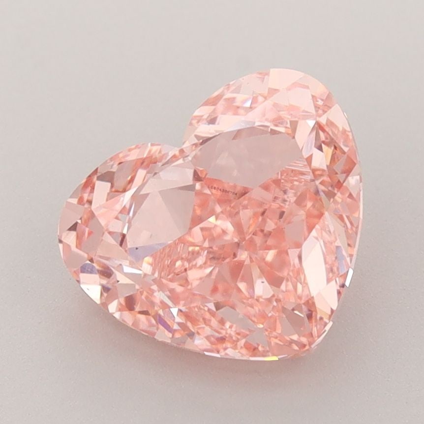 Loose Diamond - HEART 2.82ct Fancy Vivid Pink VS2: Loose Diamond - HEART 2.82ct Fancy Vivid Pink VS2 Source: This is a real non-mined Diamond that has been grown in a lab Shape: HEART Carats: 2.82 Color: Fancy Vivid Pink Certification: IGI Video:
