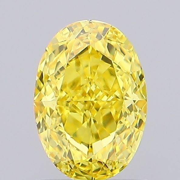 Loose Diamond - OVAL 1.22ct Fancy Vivid Yellow VVS2: Loose Diamond - OVAL 1.22ct Fancy Vivid Yellow VVS2 Source: This is a real non-mined Diamond that has been grown in a lab Shape: OVAL Carats: 1.22 Color: Fancy Vivid Yellow Certification: IGI Video:
