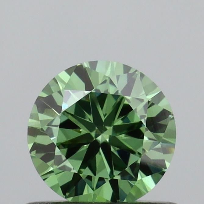 Loose Diamond - ROUND 0.6ct Fancy Vivid Green VS1: Loose Diamond - ROUND 0.6ct Fancy Vivid Green VS1 Source: This is a real non-mined Diamond that has been grown in a lab Shape: ROUND Carats: 0.6 Color: Fancy Vivid Green Certification: IGI Video: