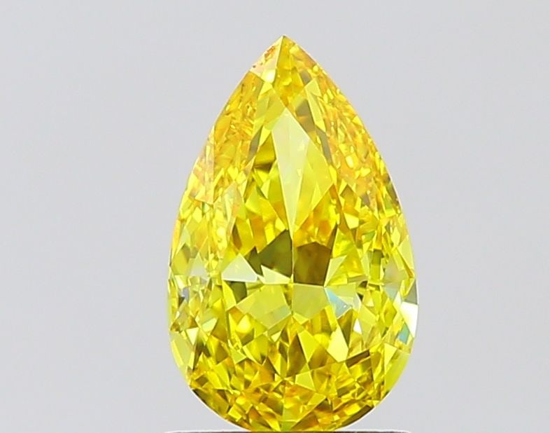 Loose Diamond - PEAR 1.62ct Fancy Vivid Yellow VS1: Loose Diamond - PEAR 1.62ct Fancy Vivid Yellow VS1 Source: This is a real non-mined Diamond that has been grown in a lab Shape: PEAR Carats: 1.62 Color: Fancy Vivid Yellow Certification: IGI Video: