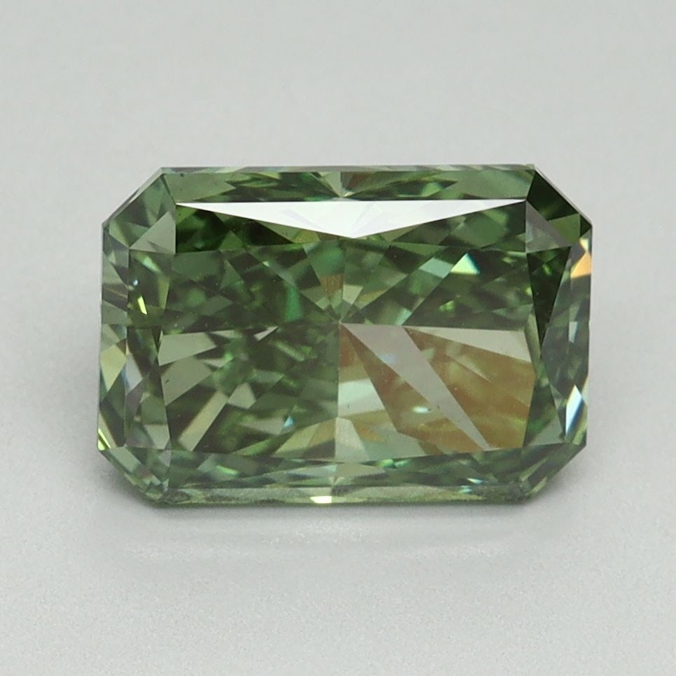 Loose Diamond - RADIANT 2.57ct Fancy Vivid Green VS2: Loose Diamond - RADIANT 2.57ct Fancy Vivid Green VS2 Source: This is a real non-mined Diamond that has been grown in a lab Shape: RADIANT Carats: 2.57 Color: Fancy Vivid Green Certification: IGI