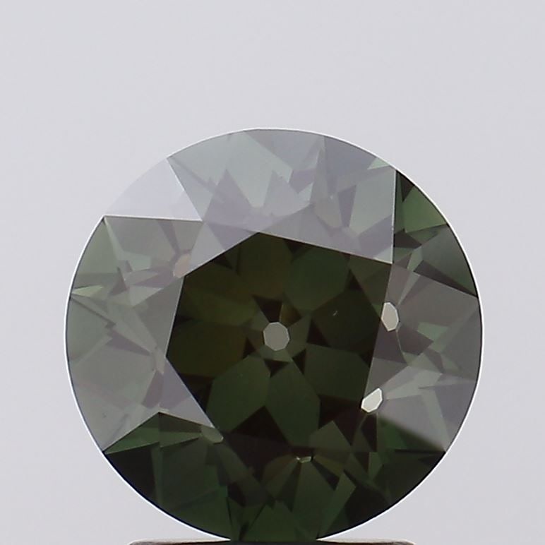 Loose Diamond - ROUND 2.53ct Fancy Deep Green VS1: Loose Diamond - ROUND 2.53ct Fancy Deep Green VS1 Source: This is a real non-mined Diamond that has been grown in a lab Shape: ROUND Carats: 2.53 Color: Fancy Deep Green Certification: IGI Video: