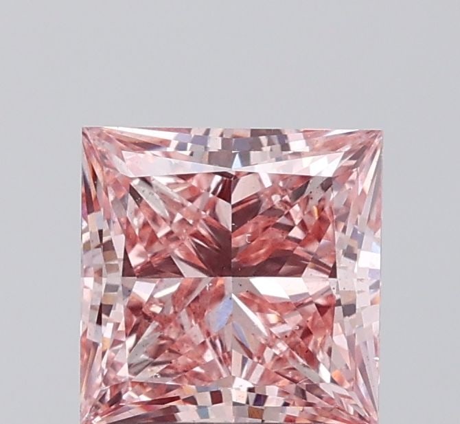 Loose Diamond - PRINCESS 2.01ct Fancy Intense Pink SI1: Loose Diamond - PRINCESS 2.01ct Fancy Intense Pink SI1 Source: This is a real non-mined Diamond that has been grown in a lab Shape: PRINCESS Carats: 2.01 Color: Fancy Intense Pink Certification: IGI V