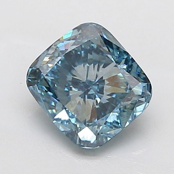 Loose Diamond - CUSHION MODIFIED 2.58ct Fancy Vivid Greenish Blue VS2: Loose Diamond - CUSHION MODIFIED 2.58ct Fancy Vivid Greenish Blue VS2 Source: This is a real non-mined Diamond that has been grown in a lab Shape: CUSHION MODIFIED Carats: 2.58 Color: Fancy Vivid Gree