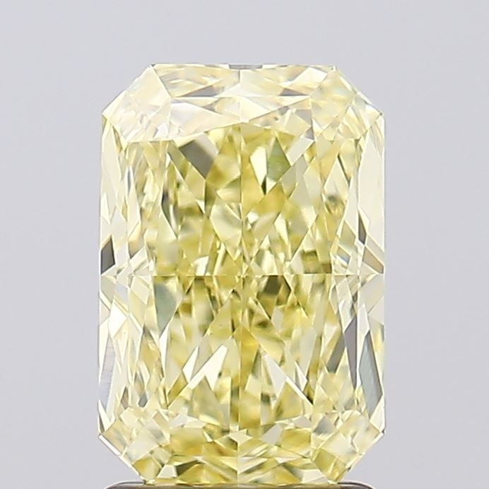 Loose Diamond - RADIANT 2.07ct Fancy Yellow VVS2: Loose Diamond - RADIANT 2.07ct Fancy Yellow VVS2 Source: This is a real non-mined Diamond that has been grown in a lab Shape: RADIANT Carats: 2.07 Color: Fancy Yellow Certification: IGI Video: Video