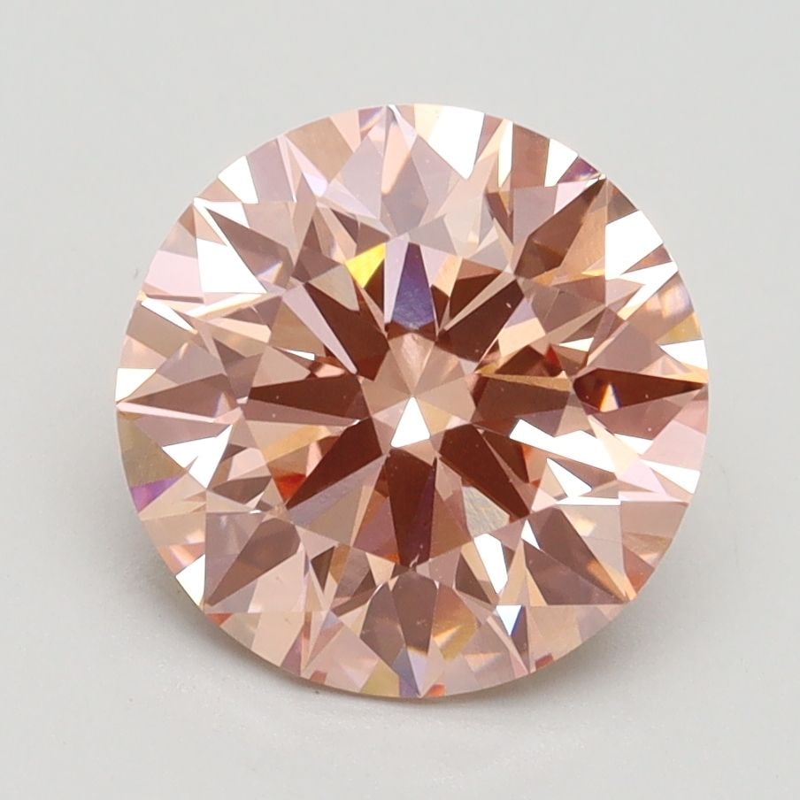 Ideal Loose Diamond - ROUND 2.7ct Fancy Intense Pink VS2: Ideal Loose Diamond - ROUND 2.7ct Fancy Intense Pink VS2 Source: This is a real non-mined Diamond that has been grown in a lab Shape: ROUND Carats: 2.7 Color: Fancy Intense Pink Certification: IGI Vid