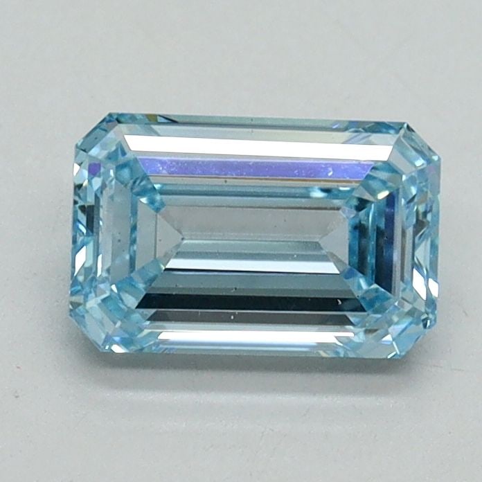 Loose Diamond - EMERALD 1.0ct Fancy Intense Blue VS1: Loose Diamond - EMERALD 1.0ct Fancy Intense Blue VS1 Source: This is a real non-mined Diamond that has been grown in a lab Shape: EMERALD Carats: 1.0 Color: Fancy Intense Blue Certification: IGI Video