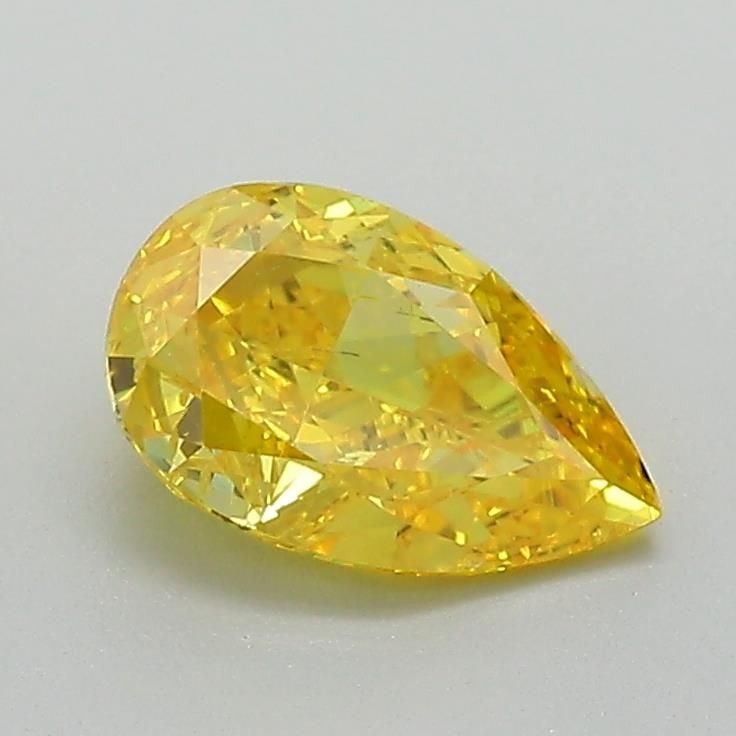 Loose Diamond - PEAR 1.01ct Fancy Vivid Yellow SI1: Loose Diamond - PEAR 1.01ct Fancy Vivid Yellow SI1 Source: This is a real non-mined Diamond that has been grown in a lab Shape: PEAR Carats: 1.01 Color: Fancy Vivid Yellow Certification: IGI Video: