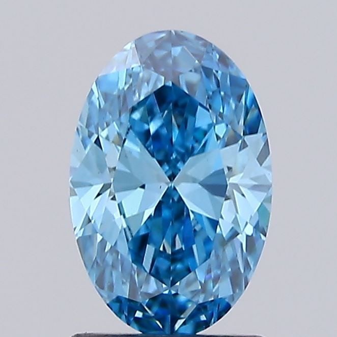 Loose Diamond - OVAL 1.52ct Fancy Vivid Blue VS1: Loose Diamond - OVAL 1.52ct Fancy Vivid Blue VS1 Source: This is a real non-mined Diamond that has been grown in a lab Shape: OVAL Carats: 1.52 Color: Fancy Vivid Blue Certification: IGI Video: