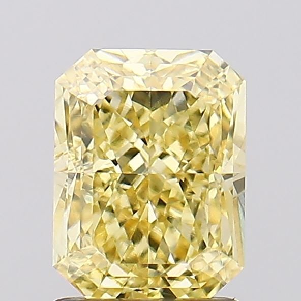 Loose Diamond - RADIANT 1.64ct Fancy Intense Yellow VVS2: Loose Diamond - RADIANT 1.64ct Fancy Intense Yellow VVS2 Source: This is a real non-mined Diamond that has been grown in a lab Shape: RADIANT Carats: 1.64 Color: Fancy Intense Yellow Certification: IG