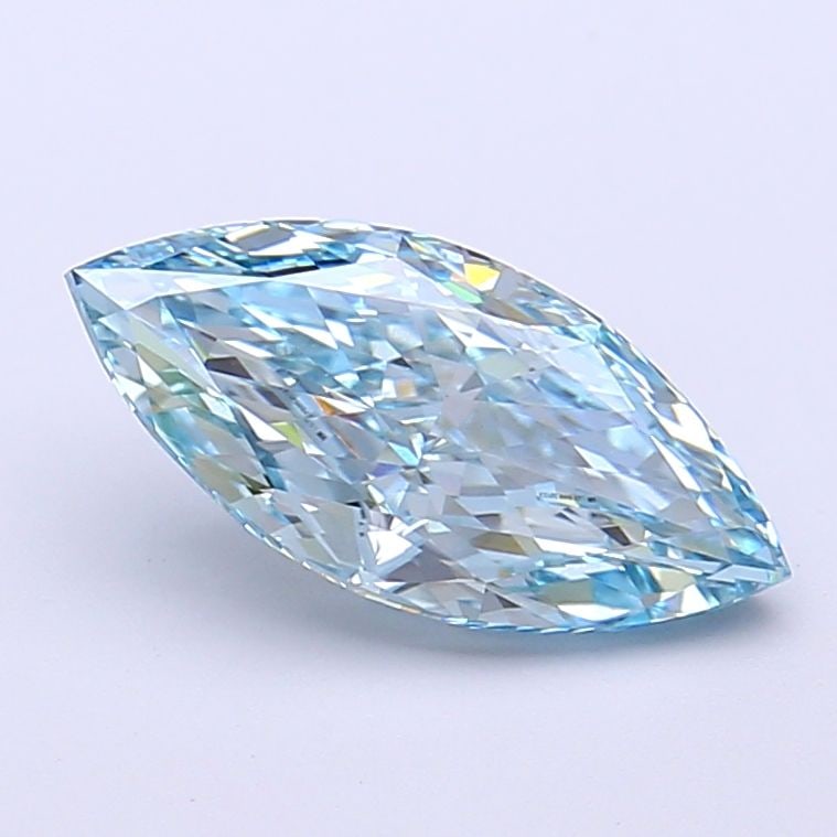 Loose Diamond - MARQUISE 1.77ct Fancy Vivid Blue VVS2: Loose Diamond - MARQUISE 1.77ct Fancy Vivid Blue VVS2 Source: This is a real non-mined Diamond that has been grown in a lab Shape: MARQUISE Carats: 1.77 Color: Fancy Vivid Blue Certification: IGI Vide