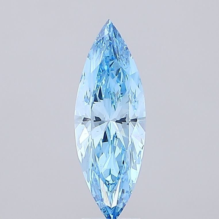 Loose Diamond - MARQUISE 3.03ct Fancy Vivid Blue VS2: Loose Diamond - MARQUISE 3.03ct Fancy Vivid Blue VS2 Source: This is a real non-mined Diamond that has been grown in a lab Shape: MARQUISE Carats: 3.03 Color: Fancy Vivid Blue Certification: IGI Video