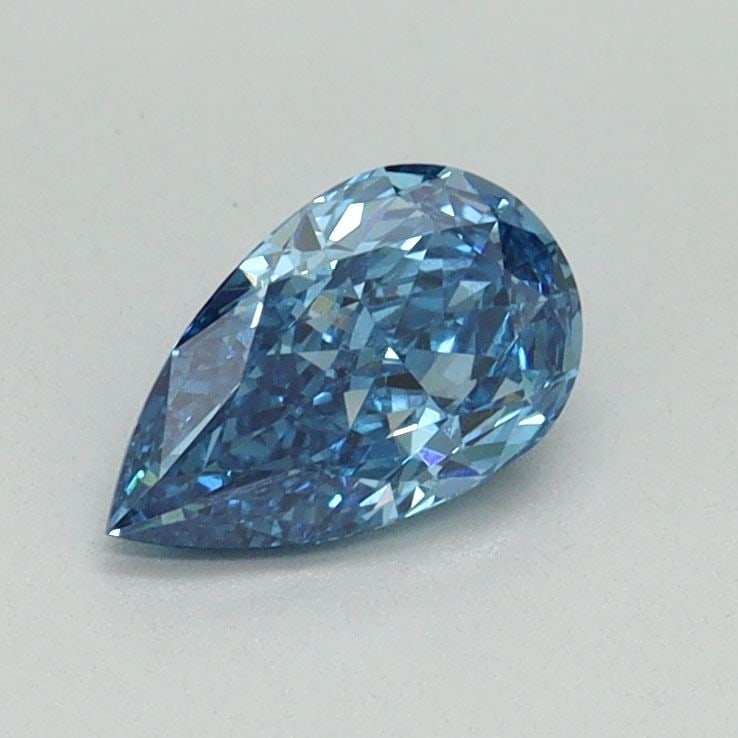 Loose Diamond - PEAR 0.57ct Fancy Vivid Blue VS1: Loose Diamond - PEAR 0.57ct Fancy Vivid Blue VS1 Source: This is a real non-mined Diamond that has been grown in a lab Shape: PEAR Carats: 0.57 Color: Fancy Vivid Blue Certification: IGI Video: