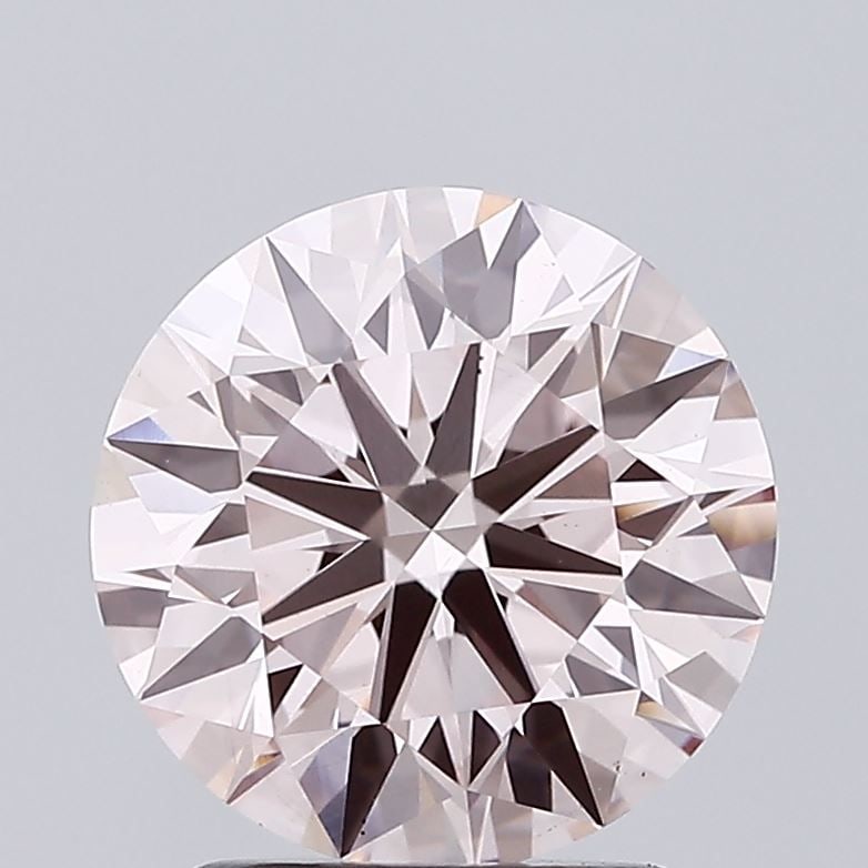 Ideal Loose Diamond - ROUND 2.05ct Fancy Pink VS1: Ideal Loose Diamond - ROUND 2.05ct Fancy Pink VS1 Source: This is a real non-mined Diamond that has been grown in a lab Shape: ROUND Carats: 2.05 Color: Fancy Pink Certification: IGI Video: