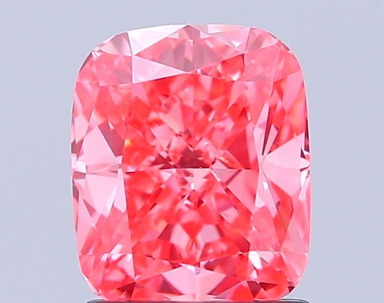 Loose Diamond - CUSHION MODIFIED 1.58ct Fancy Vivid Pink VS1: Loose Diamond - CUSHION MODIFIED 1.58ct Fancy Vivid Pink VS1 Source: This is a real non-mined Diamond that has been grown in a lab Shape: CUSHION MODIFIED Carats: 1.58 Color: Fancy Vivid Pink Certific